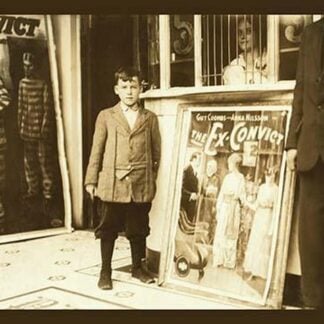 12 Year Old Usher at the Princess Theater by Lewis Wickes Hine - Art Print