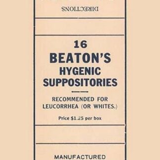 16 Beaton's Hygenic Suppositories