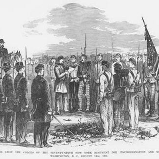 79th New York has its Colors Taken Away for Mutiny by Frank Leslie