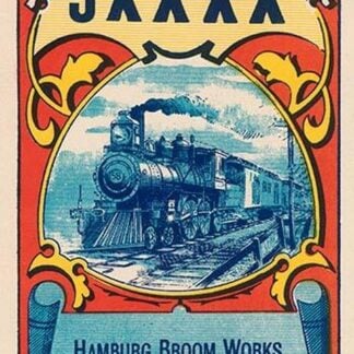 9XXXX Steam Train Broom Label