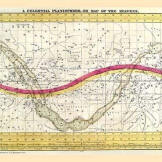 A Celestial Planisphere or Map of the Heavens by W. G. Evans
