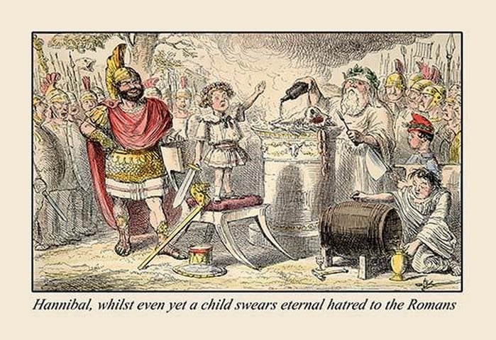 A Child Swears Eternal Hatred by John Leech