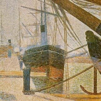 A Corner of the Harbor of Honfleur by Georges Seurat #2