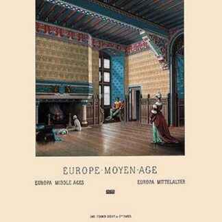 A Fifteenth Century French Interior by Auguste Racinet