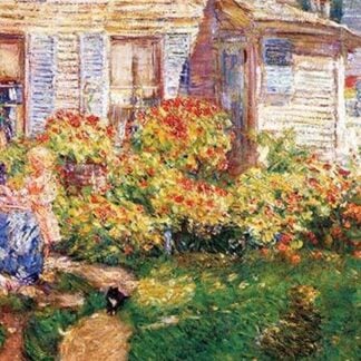 A Fishing Hut in Gloucester by Frederick Childe Hassam