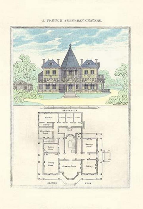 A French Suburban Chateau by Richard Brown