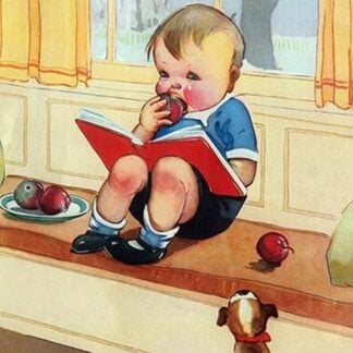 A Good Book and a bite of Apple by Mildred Plew Merryman