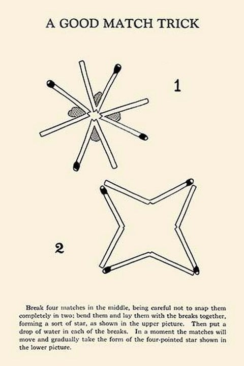 A Good Match Trick by Harry Houdini