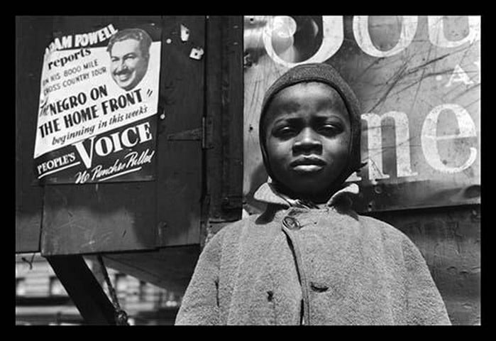 A Harlem Newsboy by Gordon Parks