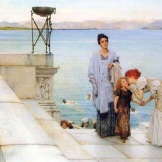 A Kiss by Sir Lawrence Alma-Tadema