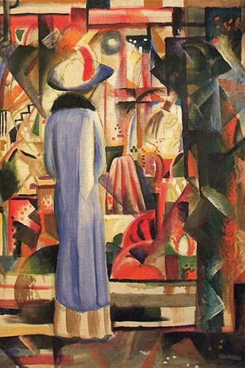 A Large Light Shop Window by August Macke