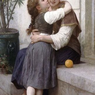 A Little Coaxing by William-Adolphe Bouguereau