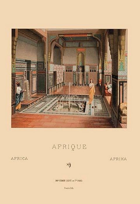 A Middle Eastern Interior by Auguste Racinet