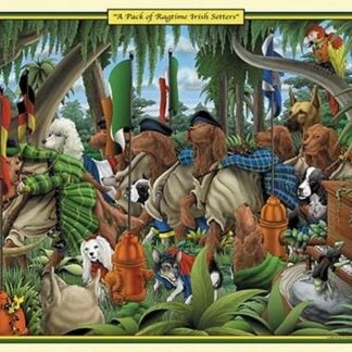 A Pack of Ragtime Irish Setters by Richard Kelly