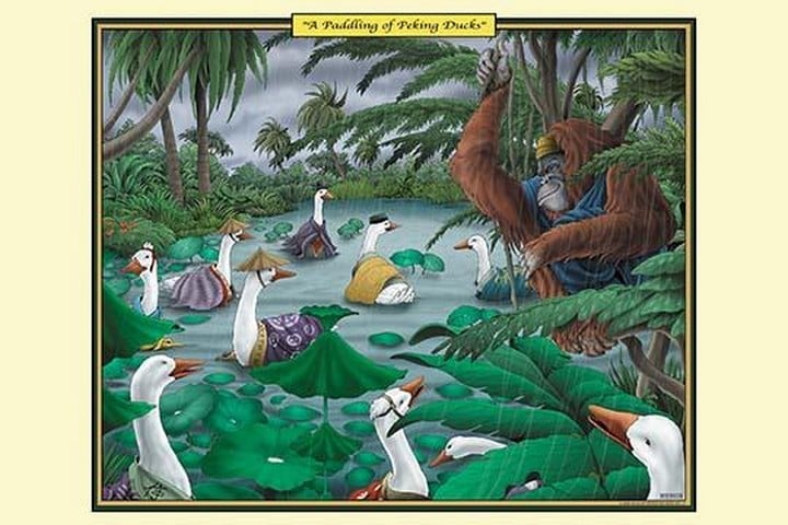 A Paddling of Peking Ducks by Richard Kelly