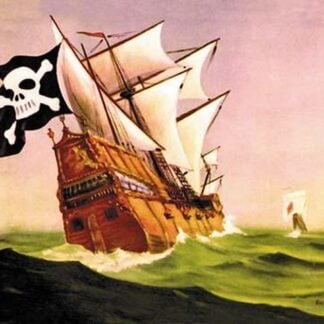 A Pirate Ship With Sails All Set by Anton K. Skillin