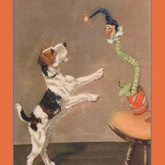 A Playful Wire-Haired Terrier by Diana Thorne