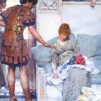 A Quiet Greeting by Sir Lawrence Alma-Tadema