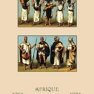 A Variety of African Dress by Auguste Racinet