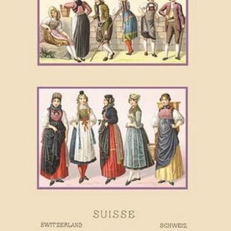 A Variety of Swiss Fashions by Auguste Racinet