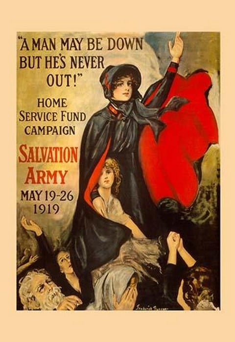 A man may be down but he's never out!' by Frederick Duncan