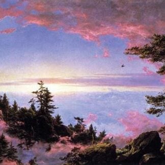 Above the Clouds at sunrise by Frederic Edwin Church