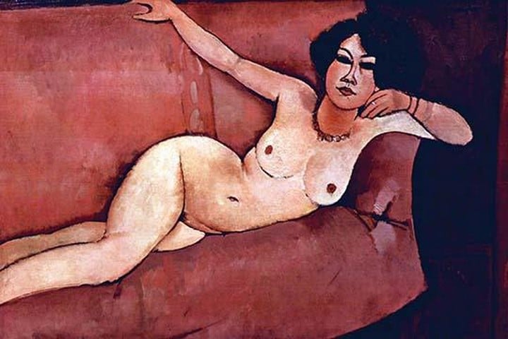 Act on a Sofa (Almaiisa) by Amadeo Modigliani