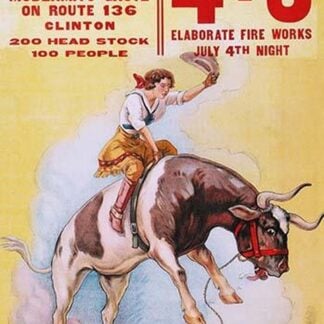 Adams Rodeo Company Celebration by Riverside Print