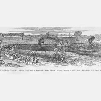 Advance at Howard's Bridge on the way to Yorktown by Frank Leslie