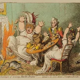 Advantages of wearing muslin dresses! by James Gillray