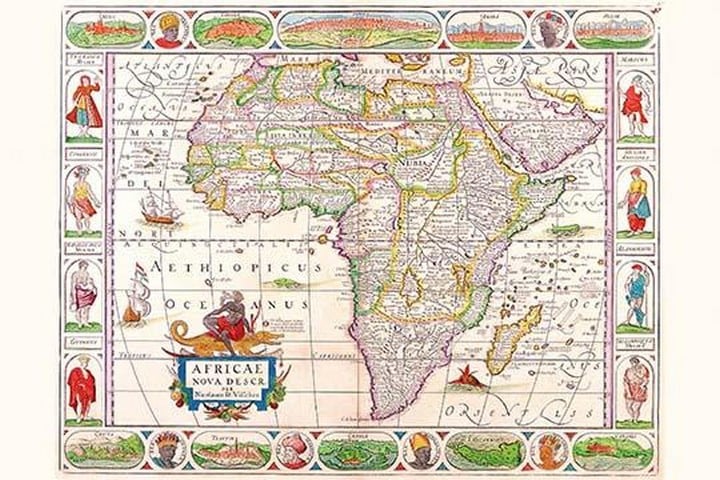 Africa by Vincenzo Coronelli