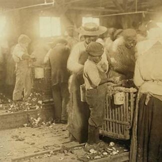 African American Children in Oyster Shucking Factory
