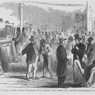 African Americans as Messenger on Wall Street; patron deals in government bonds by Frank Leslie