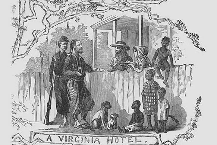 African Americans at a Virginia Hotel by Frank Leslie