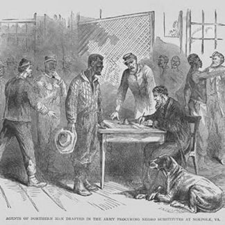 Agents of Northern men draft Negros as substitutes by Frank Leslie