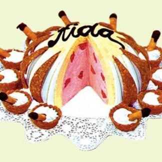 Aida Bomb Cake from Theory and Practice of the Confectioner