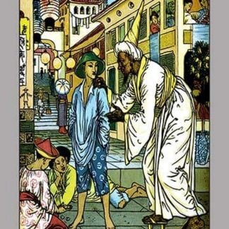 Aladdin Accosted By Magician by Walter Crane
