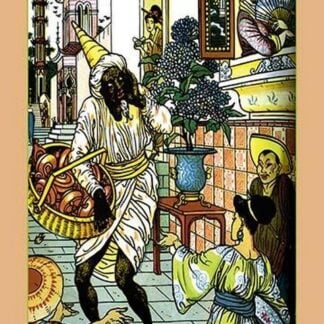 Aladdin and the Magic Lamp Illustration by Walter Crane