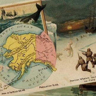 Alaska State Map by Arbuckle Brothers