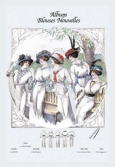 Album Blouses Nouvelles: Five Ladies in White by Atelier Bachwitz