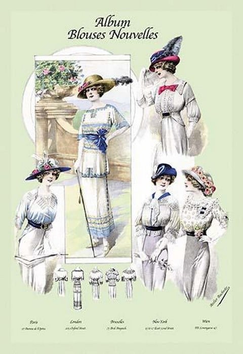Album Blouses Nouvelles: Ladies in Flowered Hats by Atelier Bachwitz