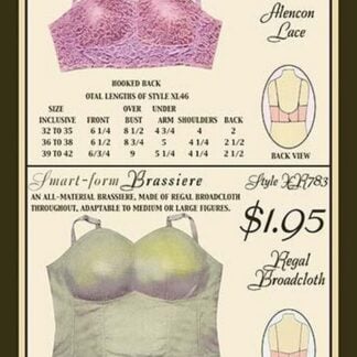 Alencon Lace and Regal Broadcloth Brassieres