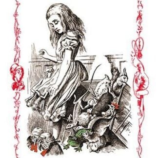 Alice in Wonderland: Alice Tips Over the Jury Box by John Tenniel