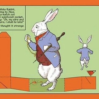 Alice in Wonderland: The White Rabbit - Cutout by John Tenniel