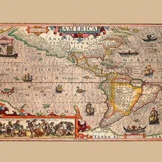 America by Jodocus Hondius