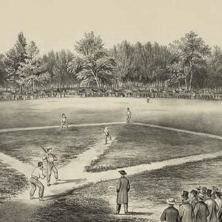 American National Game of Baseball by Currier & Ives
