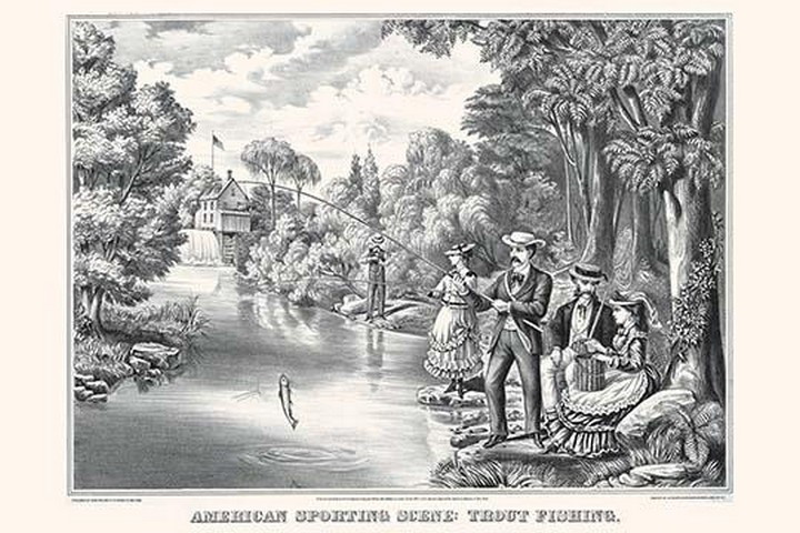 American Sporting Scene: Trout Fishing by John Walsh & Co
