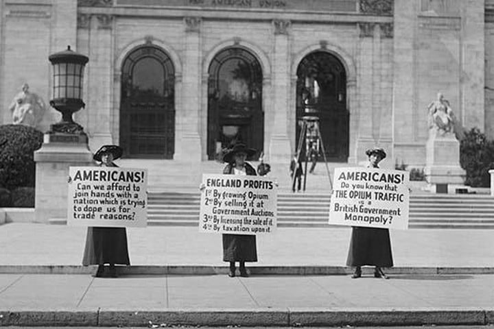 American Women Protest Opium Trade