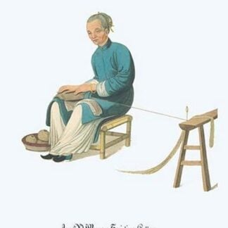An Old Woman Twisting Cotton by George Henry Malon