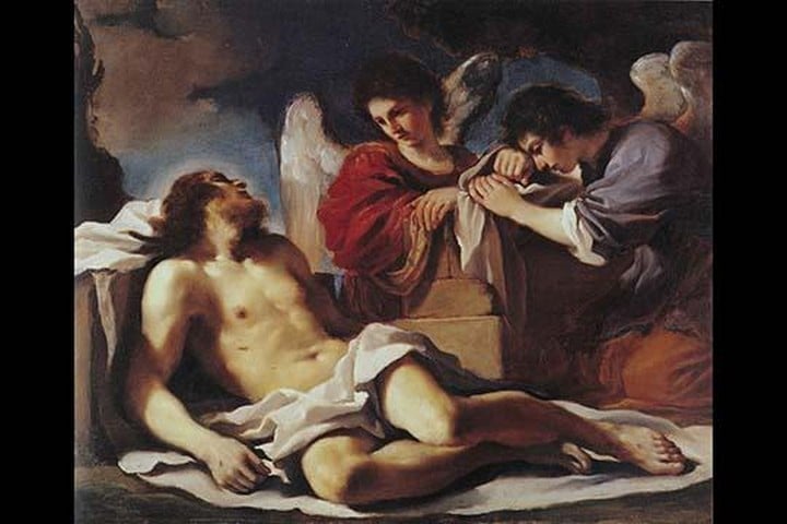 Angels Weeping over the Dead Christ by Guercino (Giovanni Francesco Barbieri)